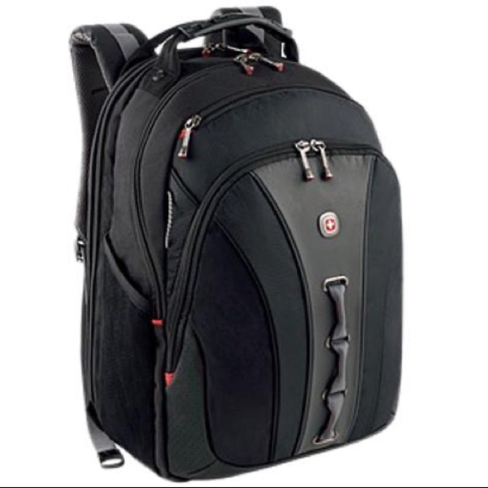 Wenger Legacy Notebook Backpack, Black/Gray